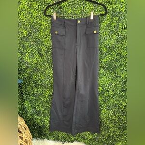 New in package HALARA Black flare Pants with Gold Accents